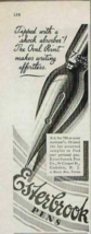 1930 Print Ad Esterbrook Fountain Pens with Oval Point Camden,New Jersey - $13.46