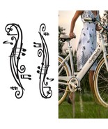 fun decorative stickers for bicycle, music note bike decals. - $17.03 CAD