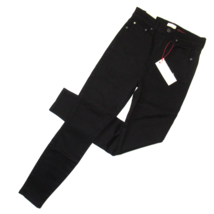 NWT AO.LA by Alice + Olivia Good High Rise in Night Fever Black Stretch Jeans 27 - £47.78 GBP