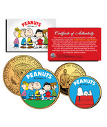 PEANUTS Charlie Brown SNOOPY DC Quarter &amp; JFK Half Dollar US 2-Coin Set ... - $12.16