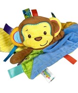 TaGgies Lovey Monkey Security Blanket Silky Tags Stuffed Animal Toddler Vtg - £10.72 GBP