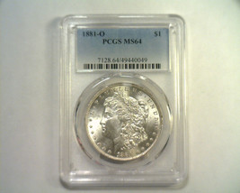 1881-O Morgan Silver Dollar Pcgs MS64 Nice Original Coin Bobs Coins Fast Ship - £142.02 GBP