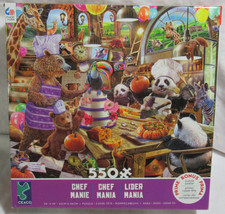 Ceaco 550 Piece Jigsaw Puzzle CHEF MANIA Panda Brown Bears cooking in ki... - $32.68