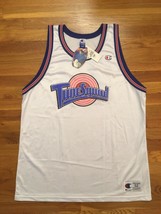 Authentic Champion Tune Squad Space Jam Michael Jordan Home White Jersey 52 XXL - £639.47 GBP