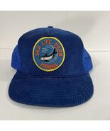 Vintage SnapBack Hat Hawaiian headwear  Sea Life Park Shark Patch - $31.30 CAD