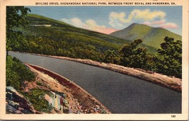1947 Vintage Postcard Skyline Drive Shenandoah National Park Virginia a4 - £16.83 GBP