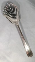 Sterling A. Stowell &amp; Co Large Serving Spoon No Monogram Clam Shell 9&quot; Heavy 78g - £88.69 GBP