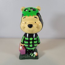 Halloween Bobblehead Winnie the Pooh Bobbing Head 9.5&quot; Disney Parks Skeleton  - £17.41 GBP
