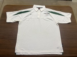 VTG Miami Hurricanes Football Men’s White Polo Shirt - Nike - Large - £18.01 GBP