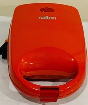 Salton Bowl Waffle Cup Maker Deserts Ice Cream Fruit Cups Taco Bowls Red - $22.43