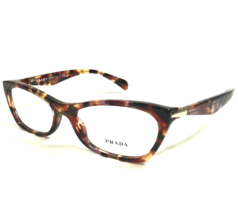 PRADA Eyeglasses Frames VPR 15P PDN-1O1 Brown Purple Tortoise Cat Eye 53-16-135 - £104.45 GBP