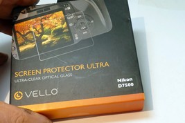 VELLO LCD Screen/Monitor Hard Protector Ultra Clear Glass  Nikon D7500 c... - $23.56 CAD