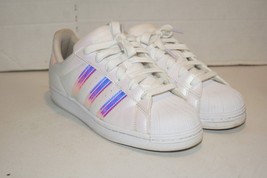 Adidas Women&#39;s Superstar FY1264 White Lace Up Athletic Shoes - Size 7 - £30.95 GBP
