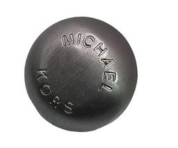 Michael Kors Silver tone Metal Dome Round Main Replacement button .90&quot; - $7.95