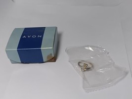 New- Avon 2001 Sterling Silver Pave Initial Ring - F - Cubic Zirconia Stones - £6.76 GBP