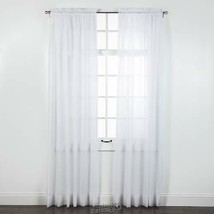 Style Master Elegance Voile Window Treatments White 60" W X 63" L - £7.52 GBP
