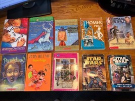 10 Piece Children Young Adult Book Lot Star Wars Judy Blume Andrew Clements EUC - £7.92 GBP
