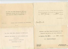 1946 Lt Colonel &amp; Colonel Military Cocktail Party Invitations Budapest H... - £29.48 GBP