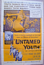 Mamie Van Doren : (Untamed Youth) ORIG,1957 One Sheet Movie Poster,(Cult Classic - $296.99