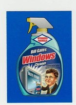 2017 Wacky Packages 50th Anniversary Blue Sticker &quot;BILL GATE&#39;S WINDOWS C... - $1.00