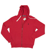 NEW Polo Ralph Lauren Hoodie Sweatshirt!  XXL   Red With Black Polo Player - £51.12 GBP
