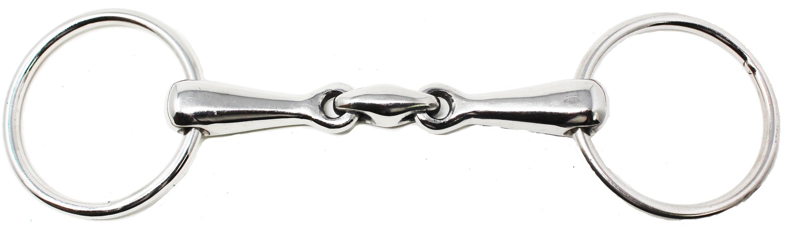 Anatomic Stainless Steel Loose Ring Dog Bone Snaffle Horse Bit 6&quot; Mouth ... - $24.74