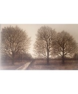 Etching Hand-colored Sarah Rishel Signed &quot;Beckoning Pain&quot; 91/150 - $1,386.60 MXN