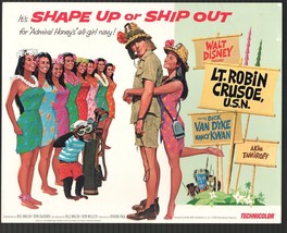 Lt. Robin Crusoe, U.S.N. 11&quot;x14&quot; Lobby Card Dick Van Dyke Nancy Kwan - £34.89 GBP