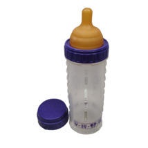 Playtex Round Top Fast Nipple Nurser Drop In Baby Bottle Infant 8 oz Purple Vtg - £43.95 GBP