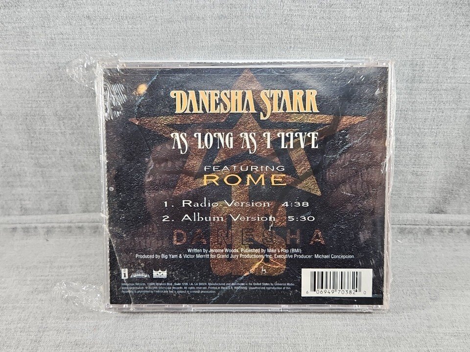 Danesha Starr - As Long As I Live (CD Single, 1998, Interscope) Neuf Item image 2