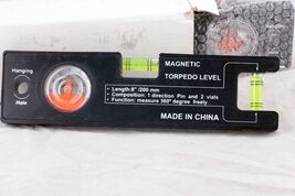 Magnetic Torpedo Level – 8" Compact Tool with Angle Finder - $10.75