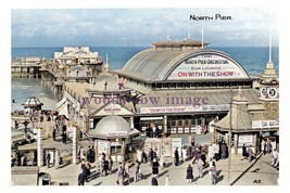 ptc4471 - Lancs. - Early view of Entrance to the North Pier, Blackpool print 6x4 - £2.18 GBP