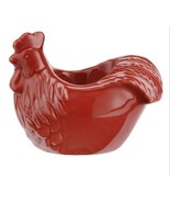 Red Egg Cup Shaped Like Rooster m14 - £46.70 GBP
