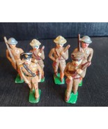 CAST IRON VINTAGE TOY SOLDIERS COLLECTION OF 6 VINTAGE 1930s SOLID DOUGH... - €36,08 EUR