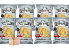Deep River Chips Kettle Salt &amp; Cracked Pepper, 2 Oz (Pack Of 8) - £15.79 GBP