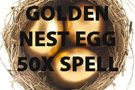 50X FULL COVEN GOLDEN NEST EGG SAVINGS WEALTH EXTREME MAGICK RING PENDANT image 2