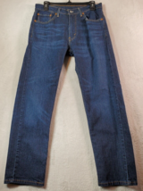 Levi&#39;s Jeans Mens Size 32x30 Blue Denim Pockets Flat Front Straight Leg Logo EUC - £16.31 GBP