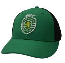 SCP Sporting Portugal Football Club Soccer Team Green &amp; Black Flex Fit Hat L/XL - £17.78 GBP