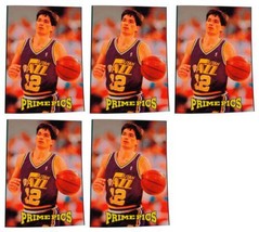 (5) 1993 Prime Pics #10 John Stockton Basketball Card Lot Utah Jazz - £11.97 GBP