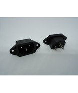 2 Pack AC Computer Power Supply Electric Cable Connection Socket Port Ja... - $11.58