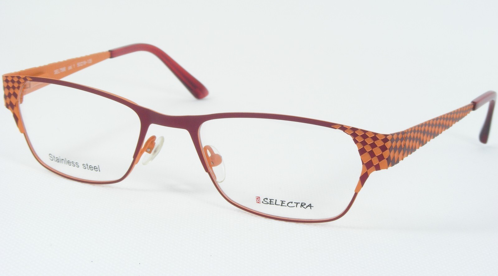 SELECTRA SEL7586 1 Cremisi Rosso/Arancione Occhiali da Sole Telaio 50-19... - $66.42