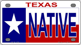 Native Texas Star Novelty Mini Metal License Plate Tag - £11.76 GBP