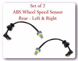 Set Of 2 Abs Wheel Speed Sensor Rear Left &amp; Right Fits: Equinox Torrent Vue - £13.96 GBP