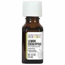 NEW Aura Cacia Essential Oil Lemon Eucalyptus 0.5 Fluid Ounce - £7.39 GBP