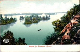 Vtg Postcard Among the Thousand Islands, New York Central Lines Postmarked 1907 - £5.29 GBP