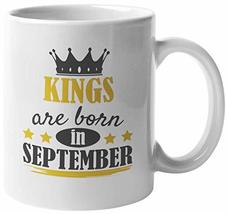 Make Your Mark Design Kings Born in September Coffee &amp; Tea Mug for Birthdays and - £15.95 GBP