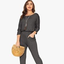 Eloges Women's Solid 3/4 Sleeve Jumpsuit with Pockets - $19.80