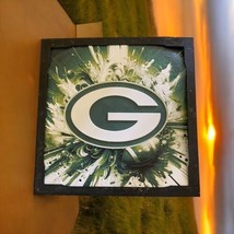 Green Bay Packers Art Piece 3D Printed HueForge - With FRAME! 3D ART - $25.73