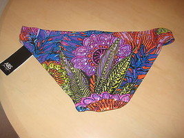 ABS Allen Schwartz New Womens Multi Colored Bikini Bottoms 10 Bathing Suit NWT - £46.58 GBP