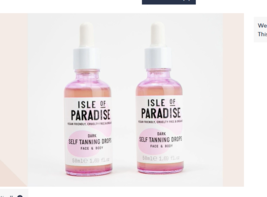 2 Isle of Paradise DARK Face &amp; Body Self Tanning Drops - 1.69 fl. oz.,  ... - $35.61